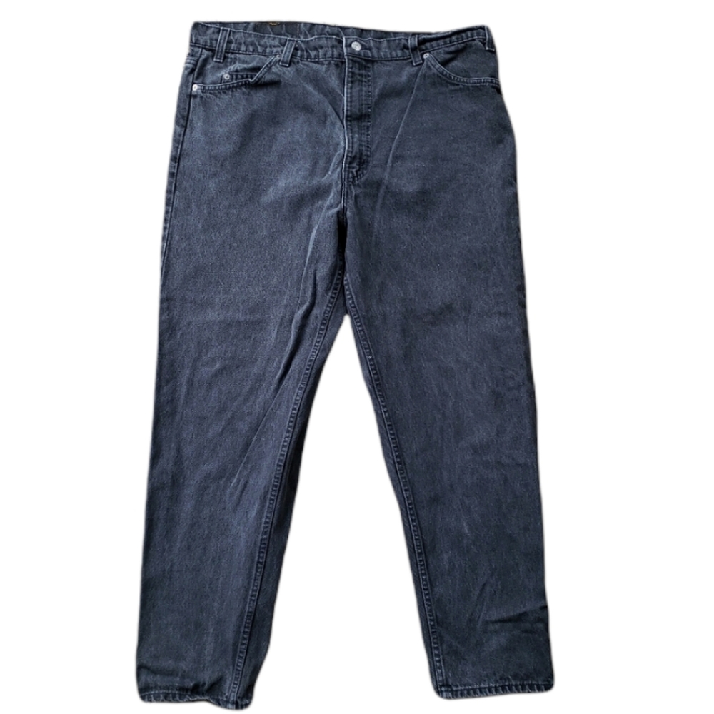 Levi's 550 orange tab black jeans 42 x 30 vintage